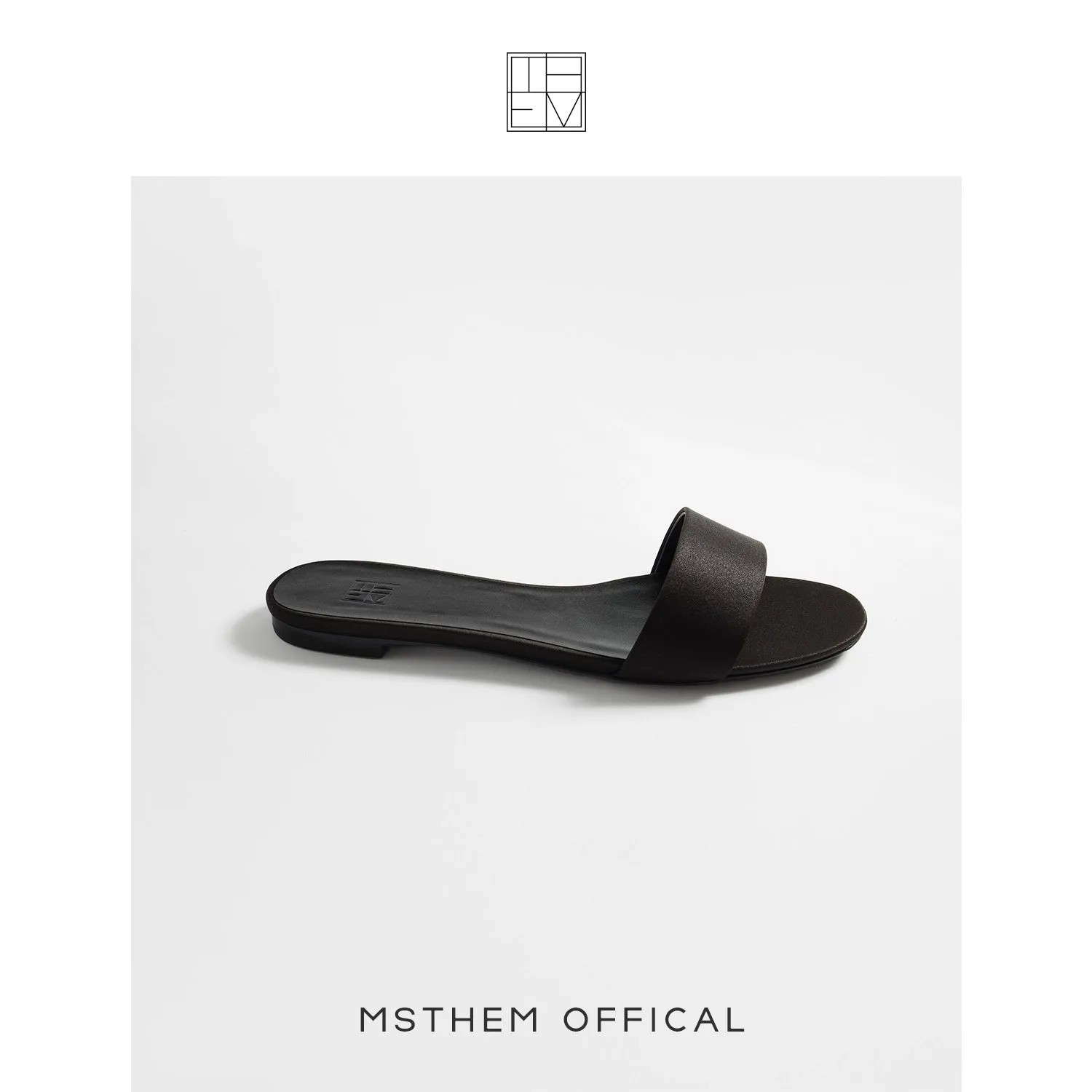 Minimalist Black Slip-On Sandals