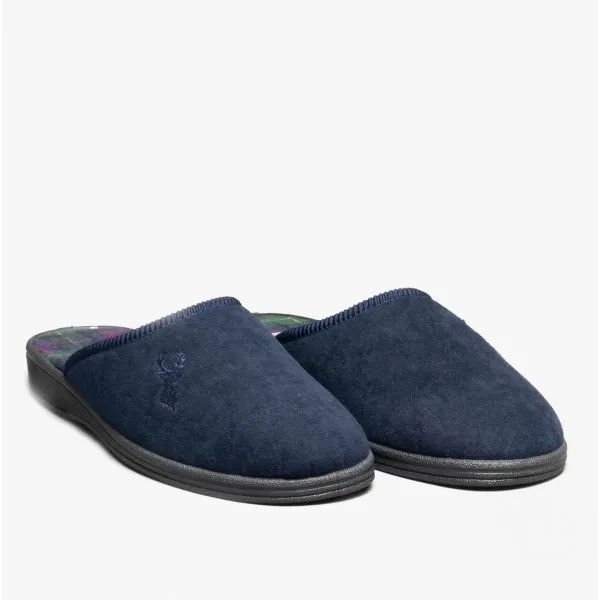 Mirak BUCK Mens Mule Slippers Navy