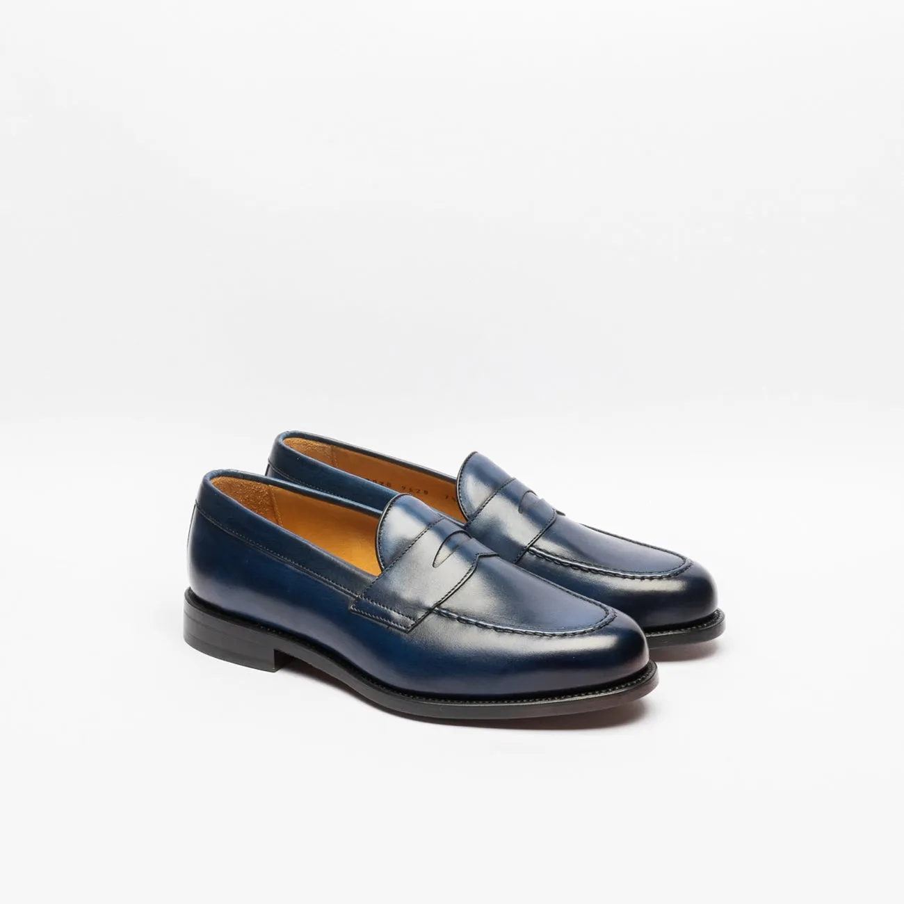 Mocassino penny Berwick 9628 in pelle blu