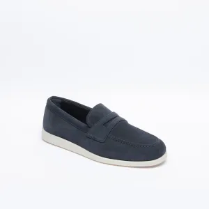 Mocassino penny Church's Portsmouth in camoscio blu