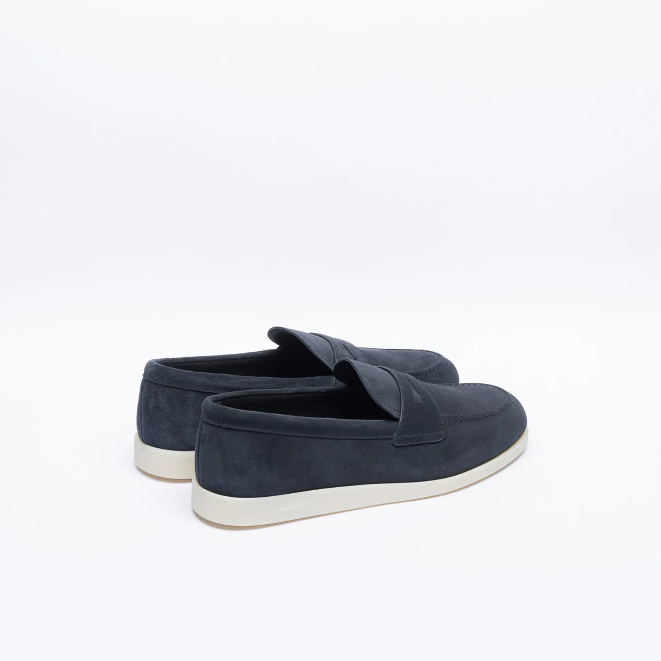 Mocassino penny Church's Portsmouth in camoscio blu