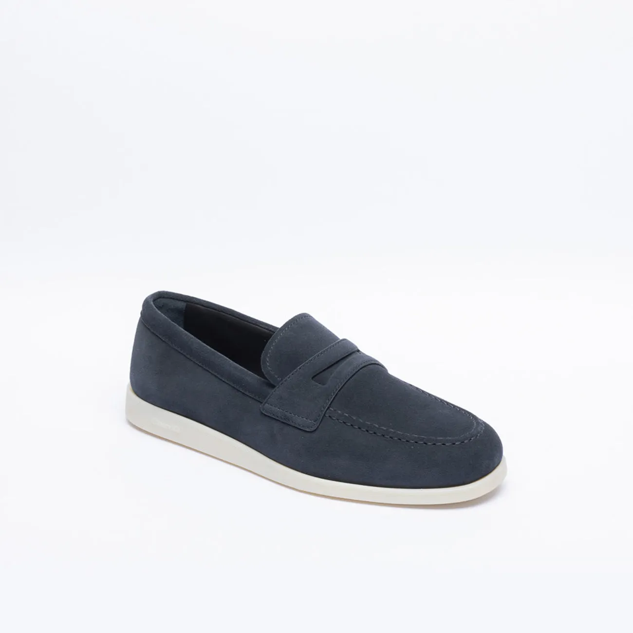 Mocassino penny Church's Portsmouth in camoscio blu
