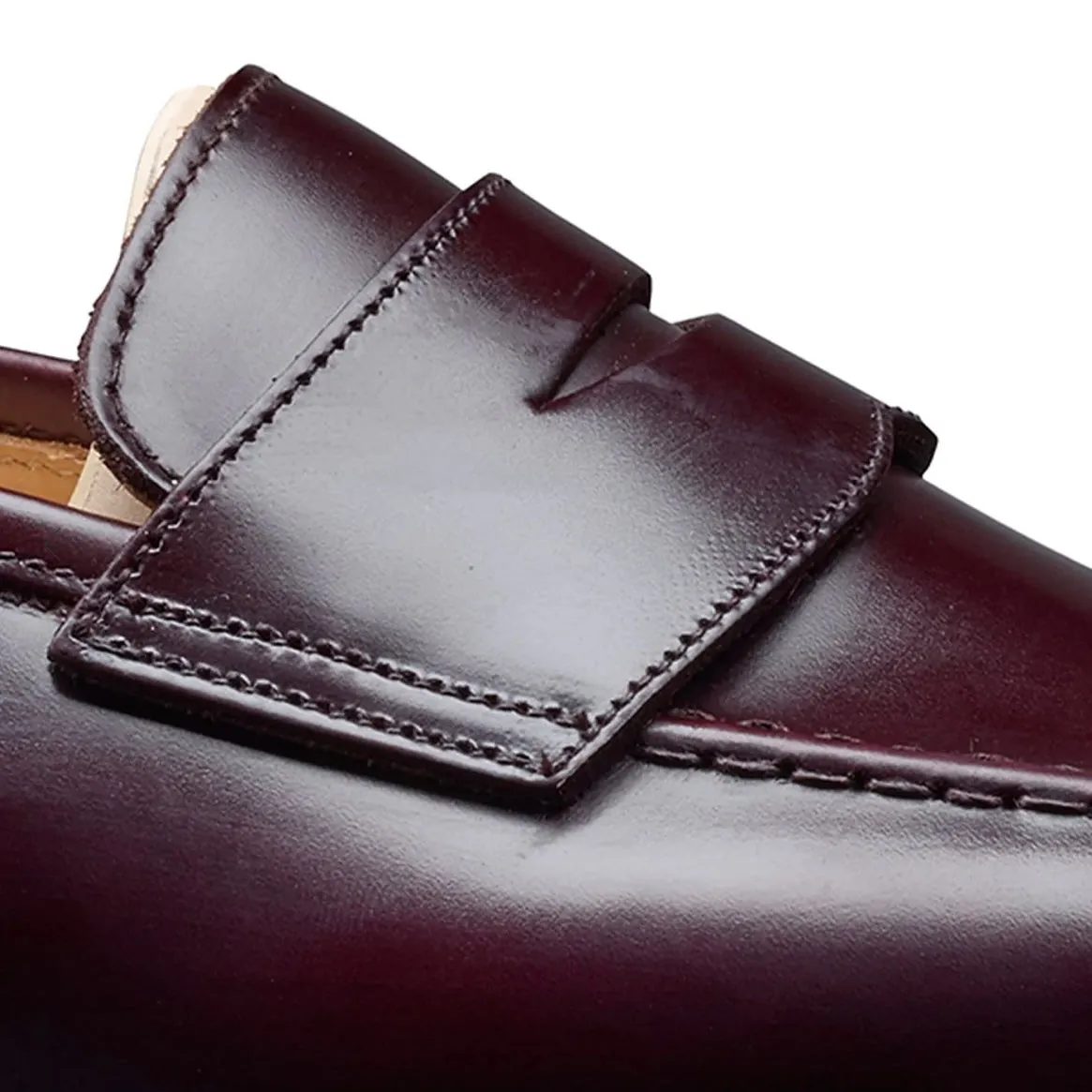 Mocassino penny Crockett & Jones Boston in pelle bordeaux