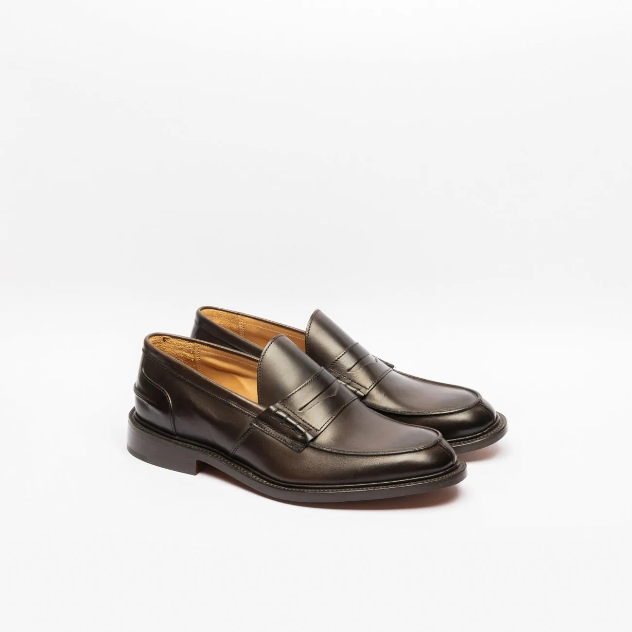 Mocassino penny Tricker's James in pelle marrone