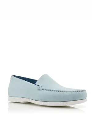 Monaco Suede Loafer in Medium Blue