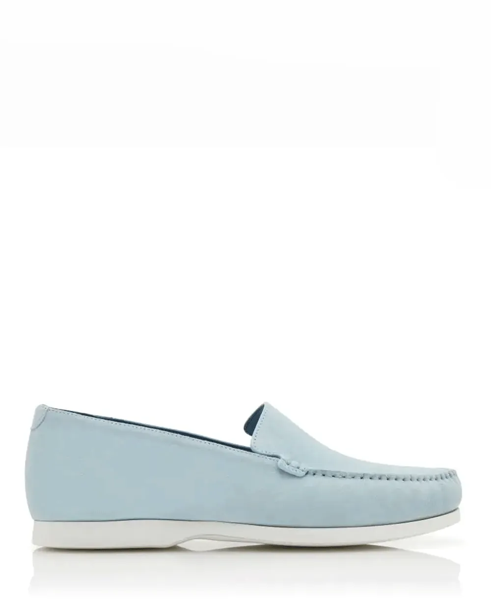 Monaco Suede Loafer in Medium Blue