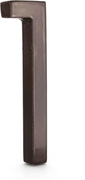 Montague Metal Products MHN-08-F-RB1-1 Solid Aluminum Modern Floating Address House Numbers, 8", Powder Coated Rubbed Bronze