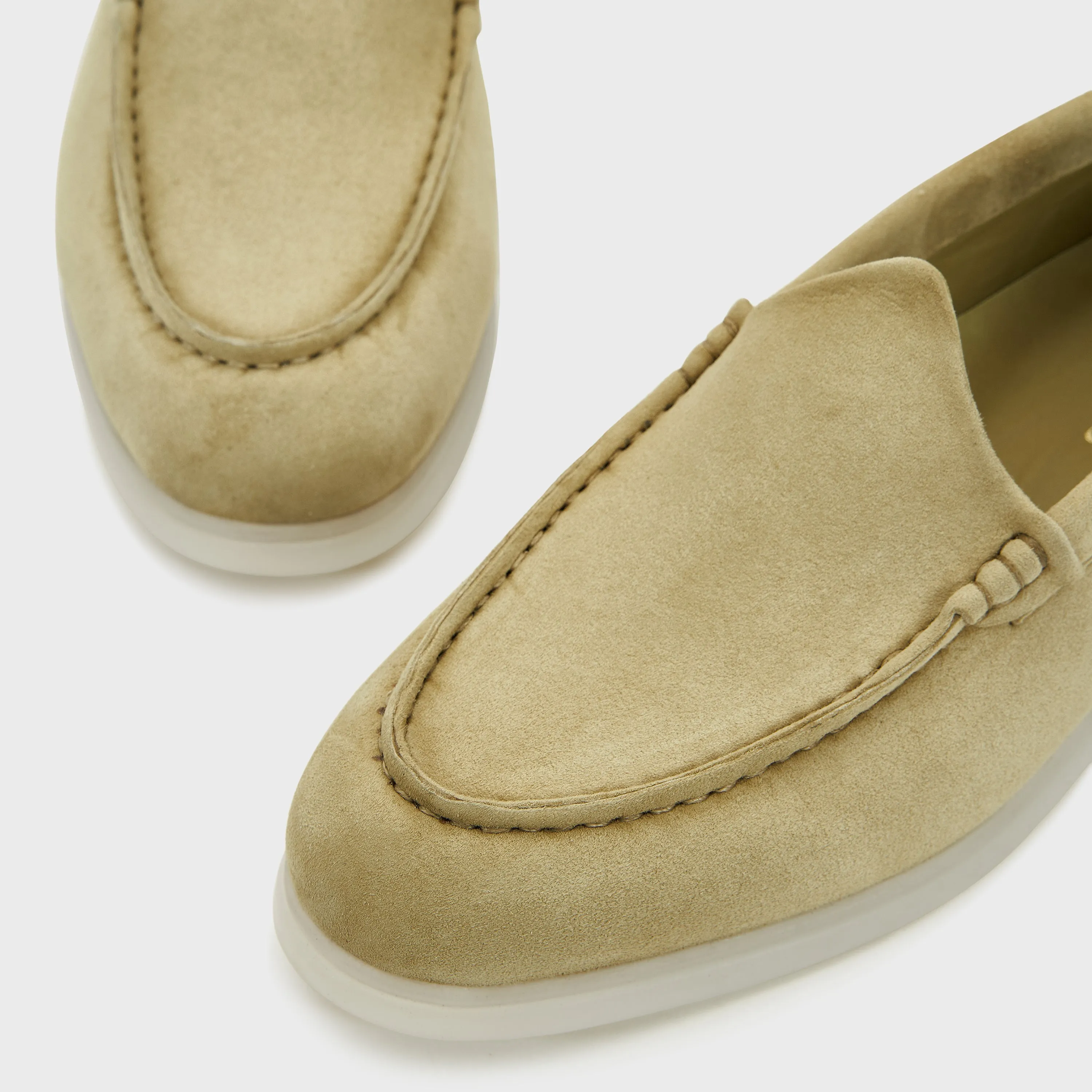Nagra Loafer | Sage Green Suede