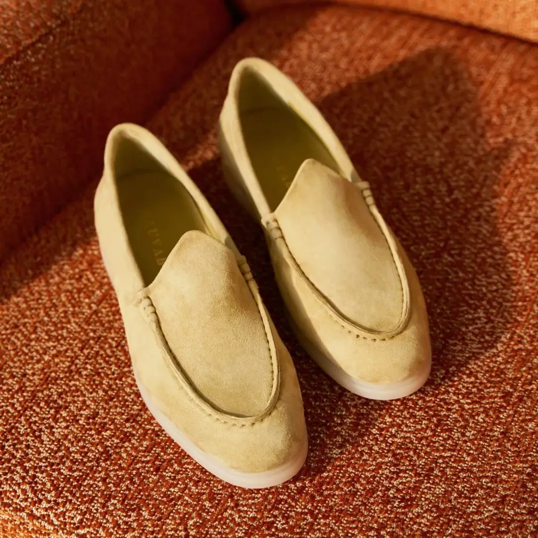 Nagra Loafer | Sage Green Suede