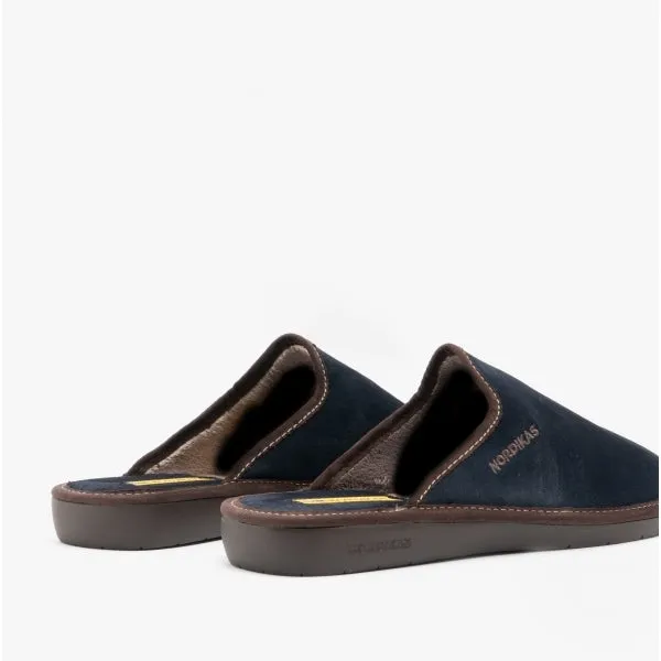 Nordikas 131 (AFELPADO) Mens Mule Slippers Marine
