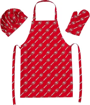 NORTHWEST NFL unisex-adult 3-piece Apron, Oven Mitt and Chef Hat Set