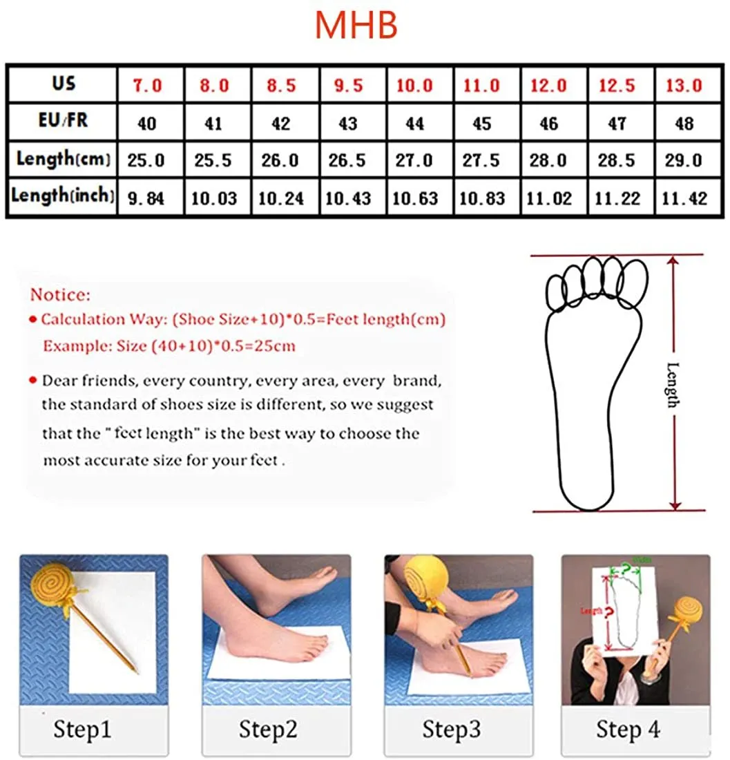 NXY Men's Mule Loafer Leather Backless Gold Buckle Casual Dress Slippers Flat Slip on Slide Penny Loafers Black