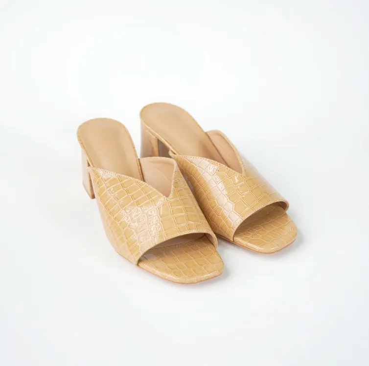 Open Block Heel