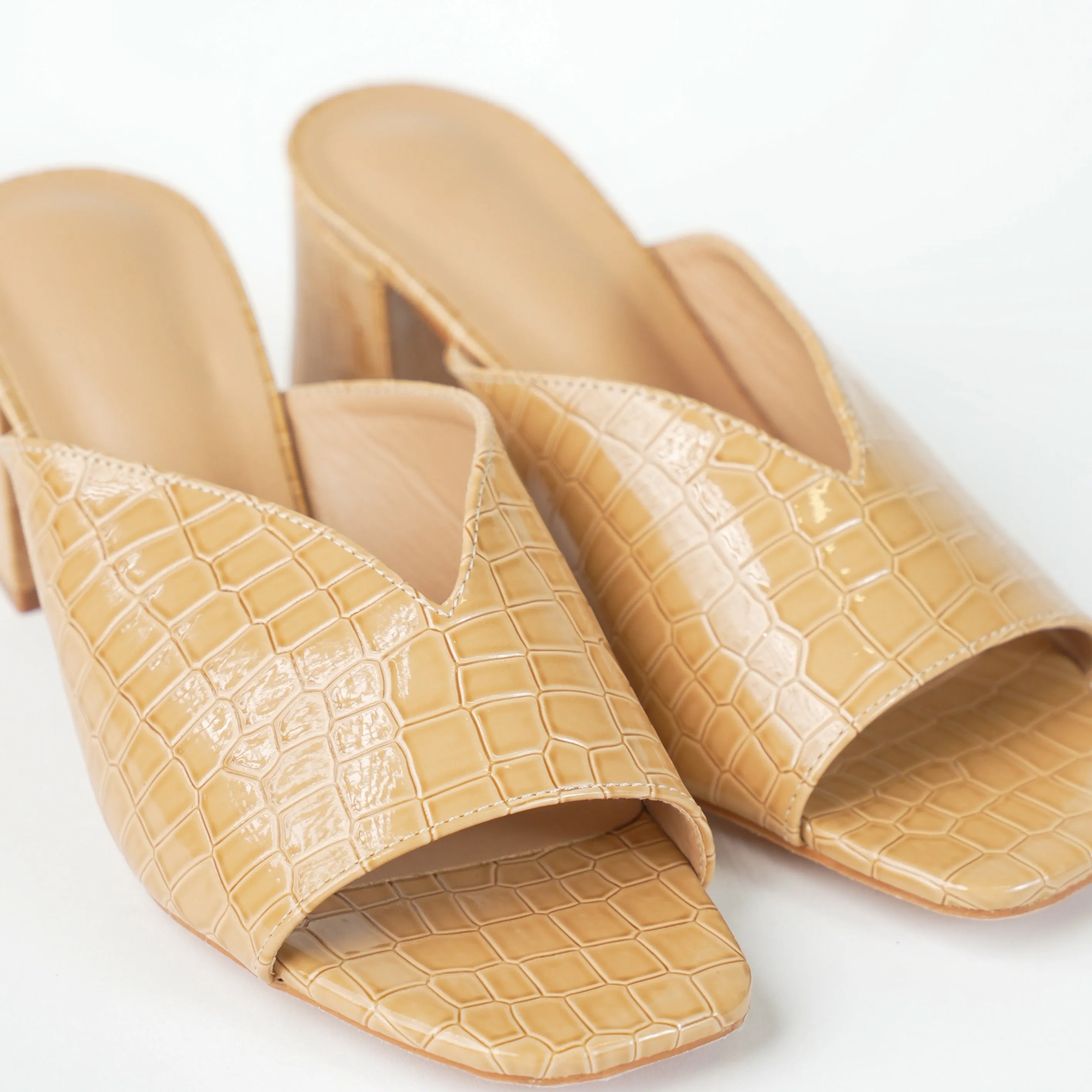 Open Block Heel