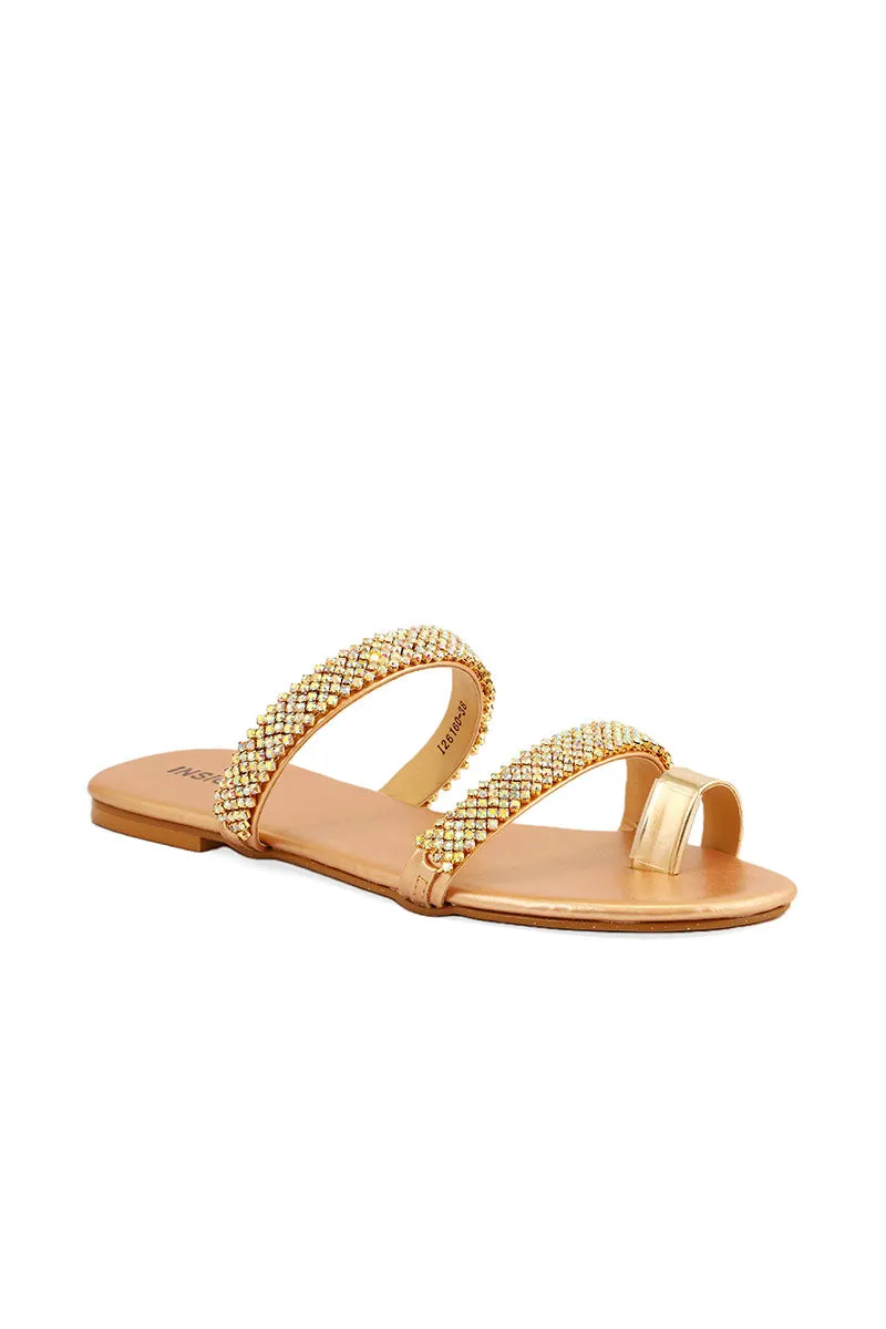 Party Wear Slip On I26160-Peach