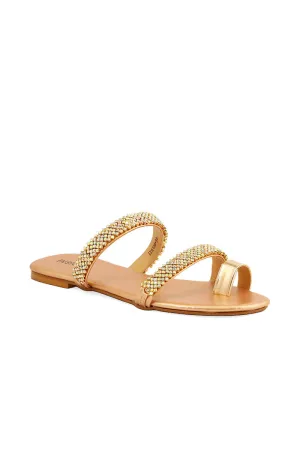 Party Wear Slip On I26160-Peach