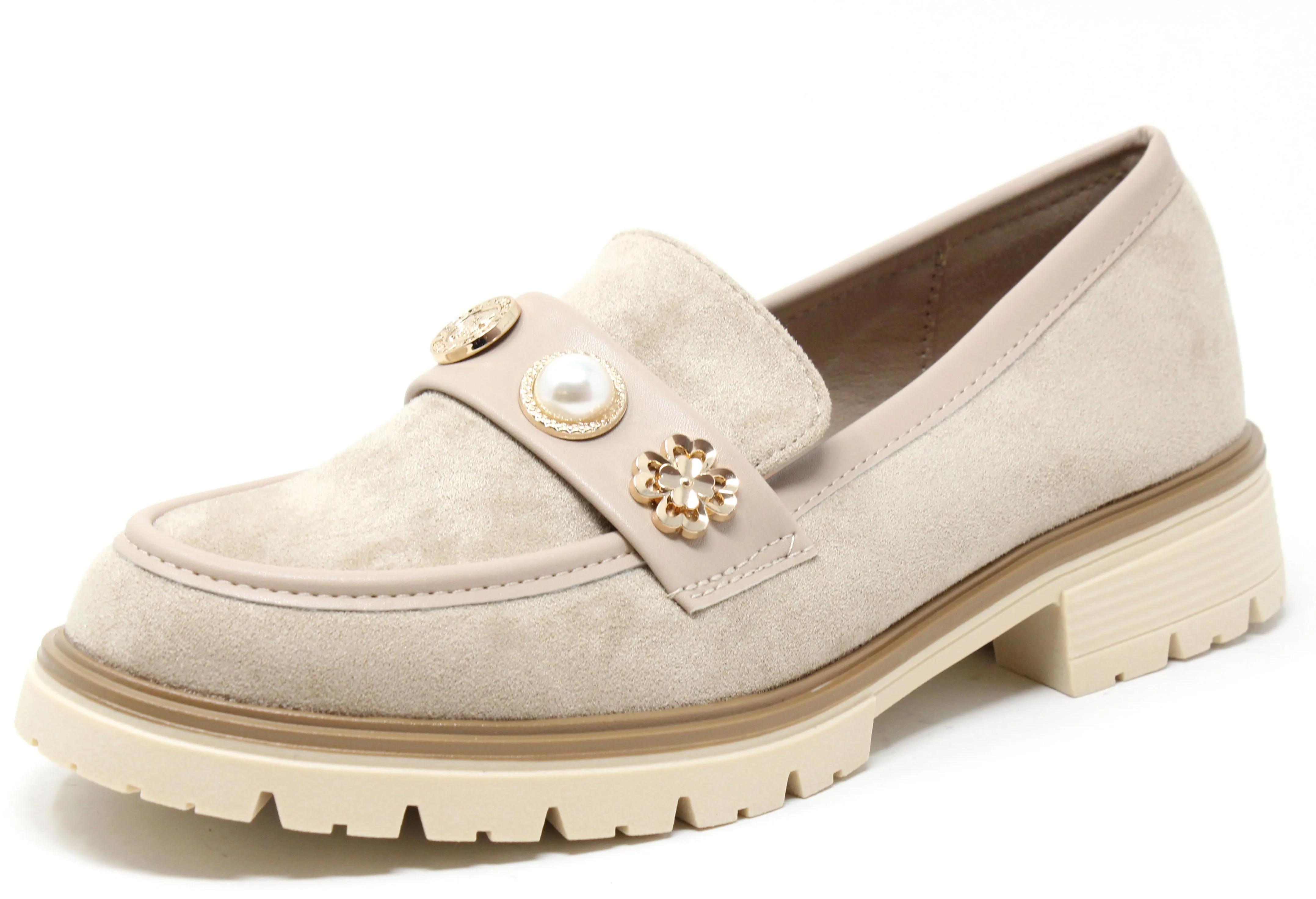 Pearl and Floral Loafer