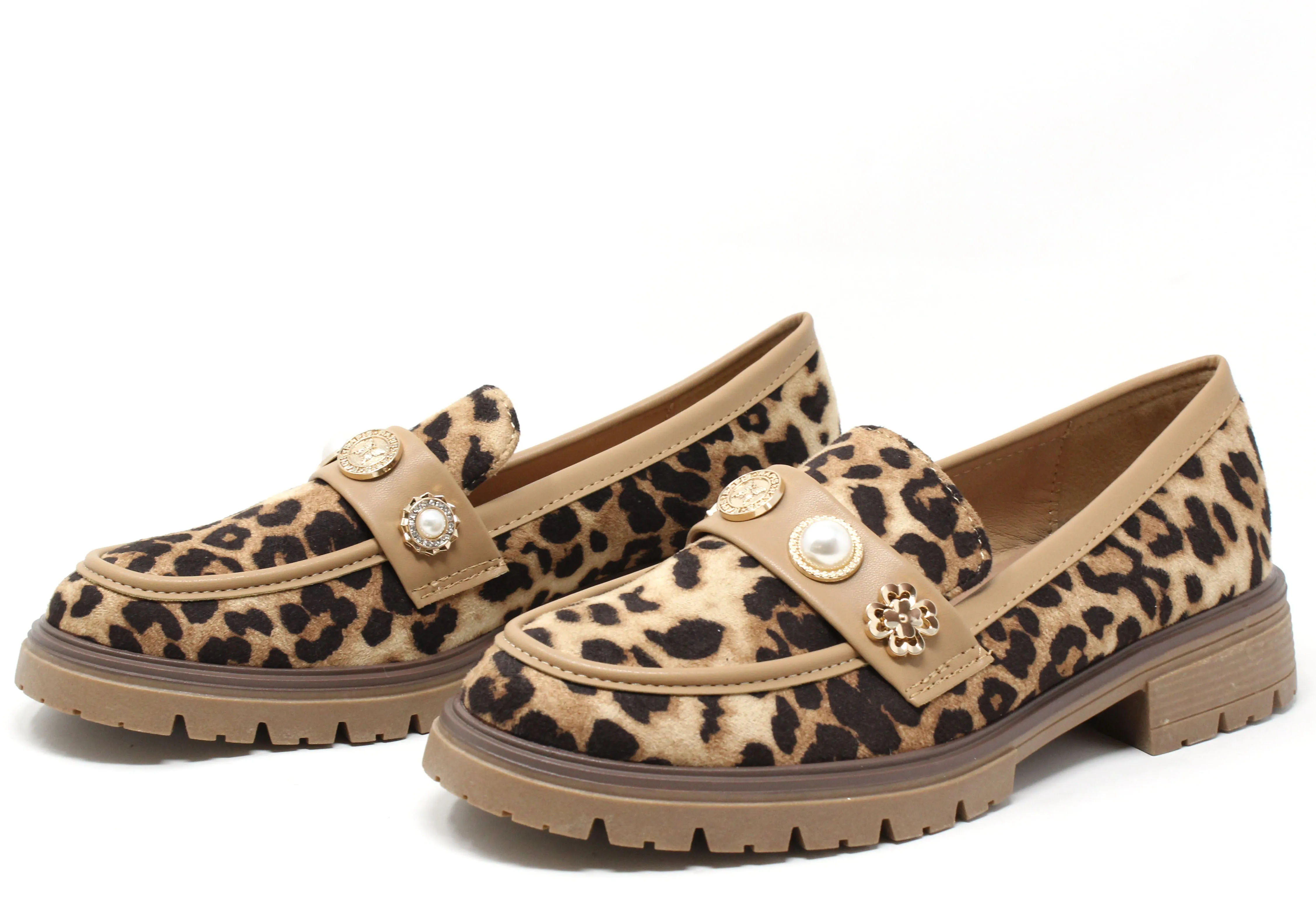 Pearl and Floral Loafer