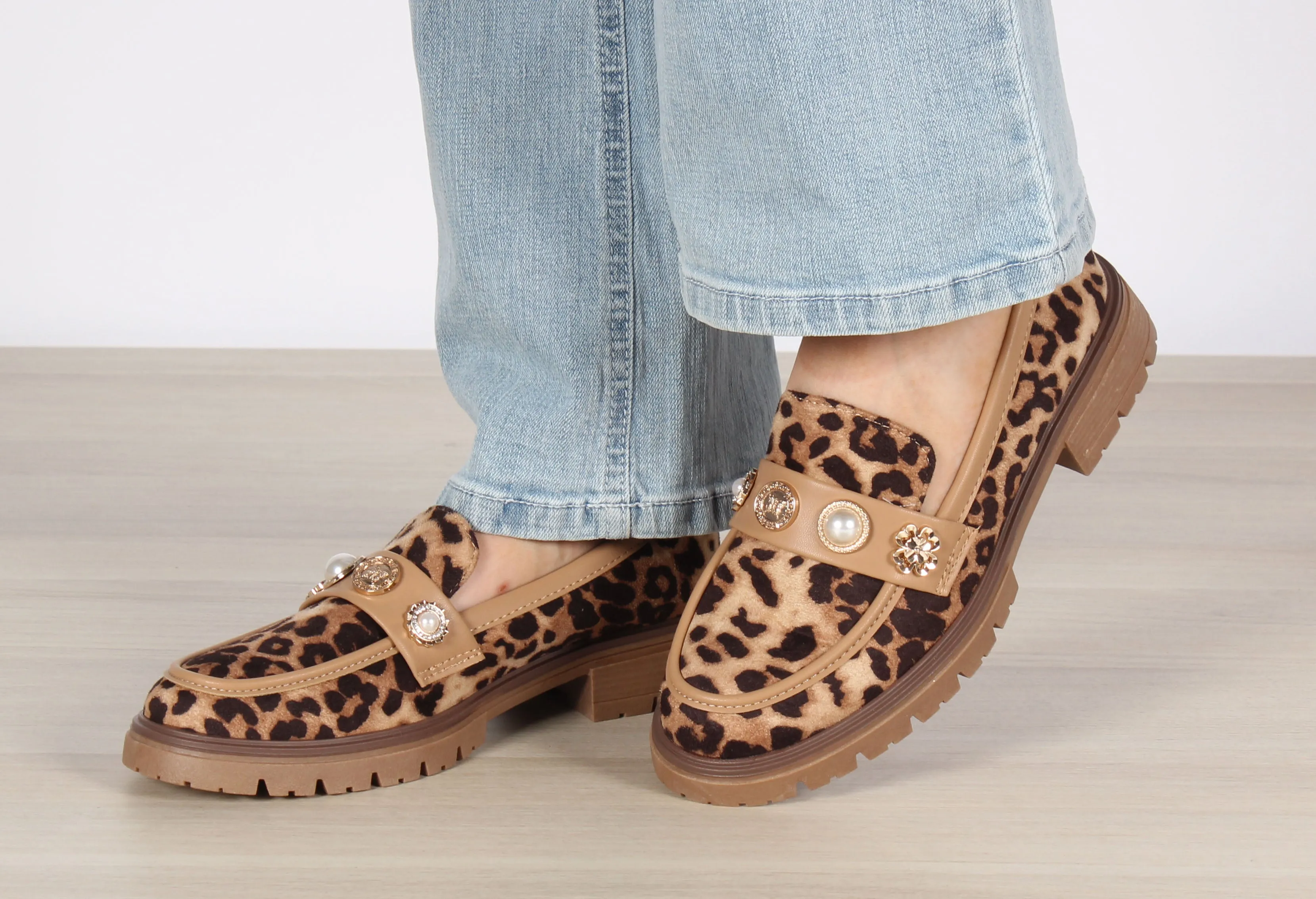 Pearl and Floral Loafer