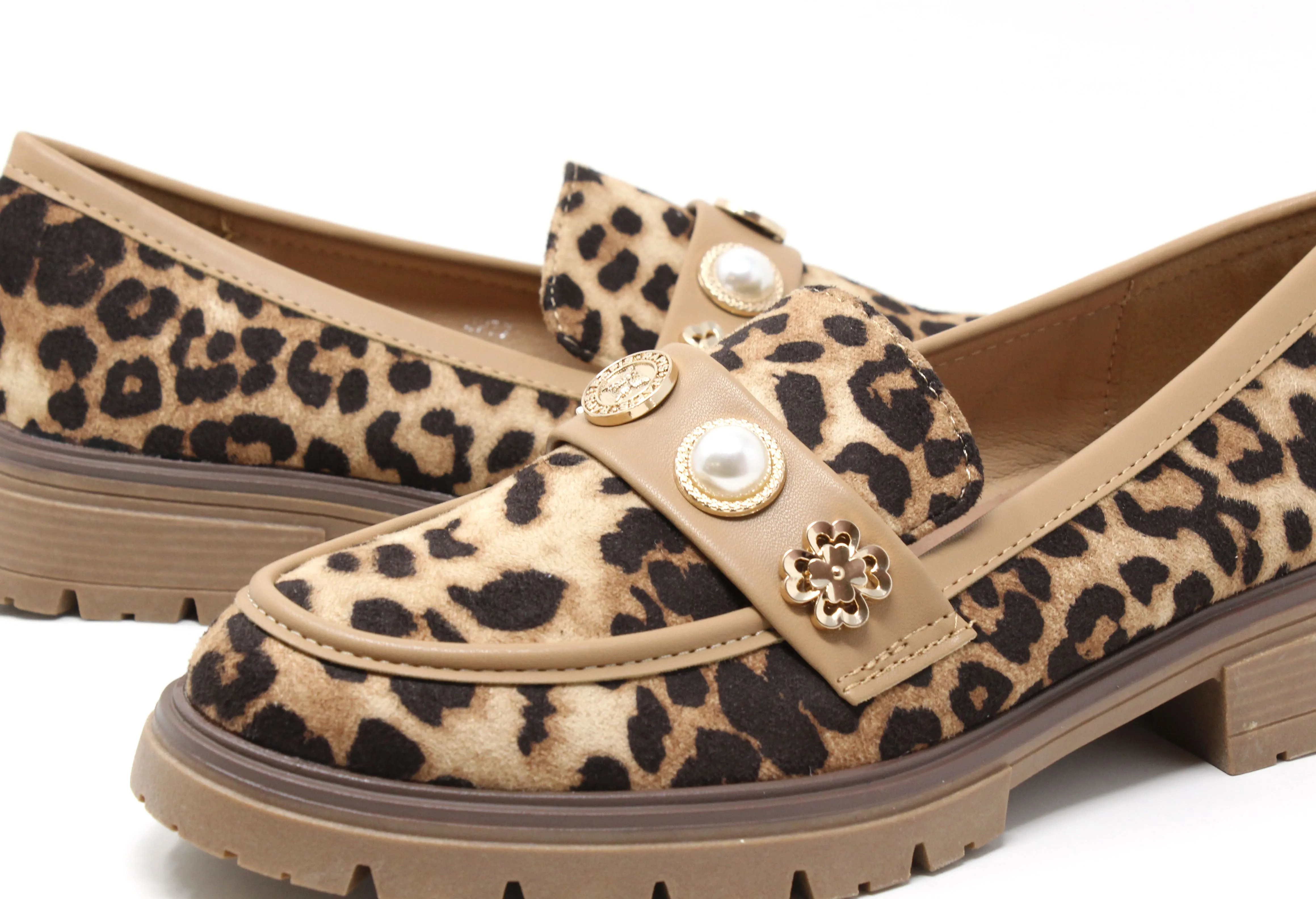 Pearl and Floral Loafer
