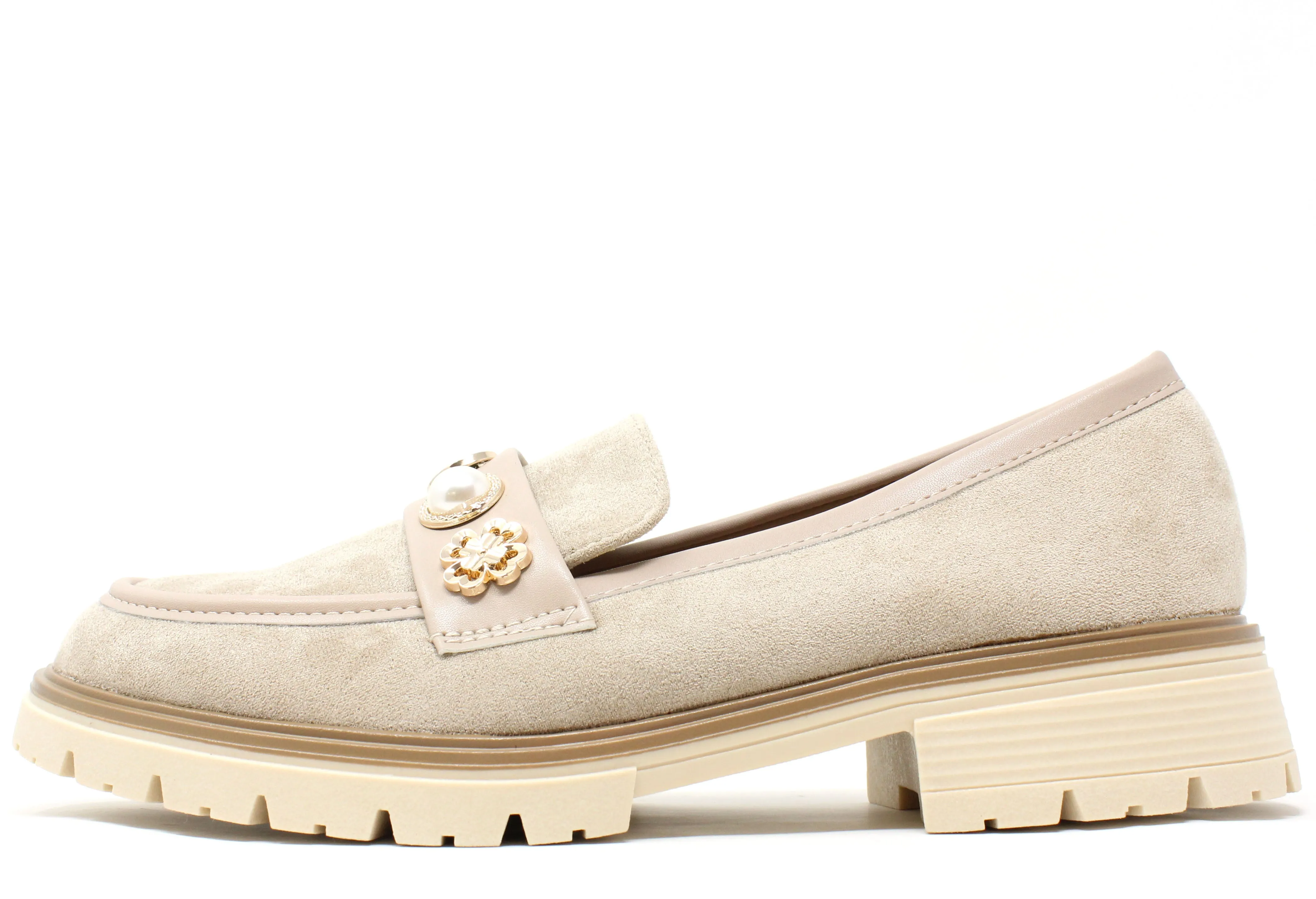 Pearl and Floral Loafer