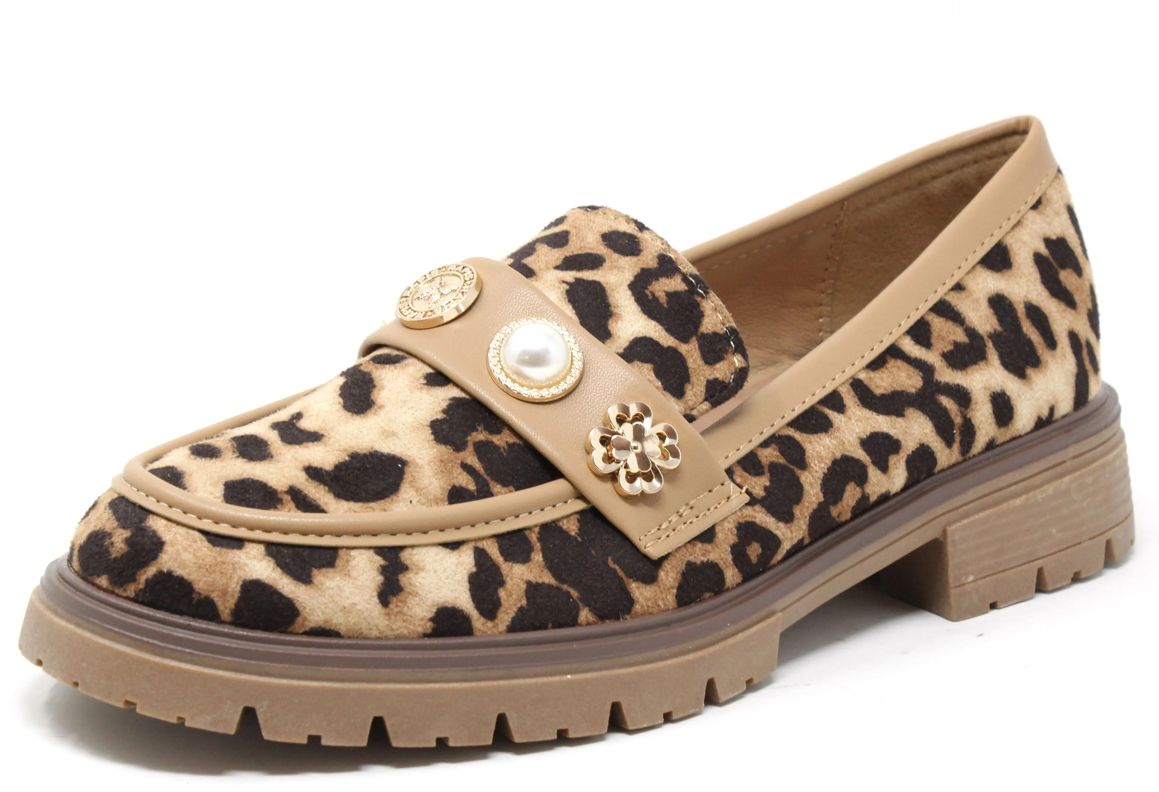 Pearl and Floral Loafer