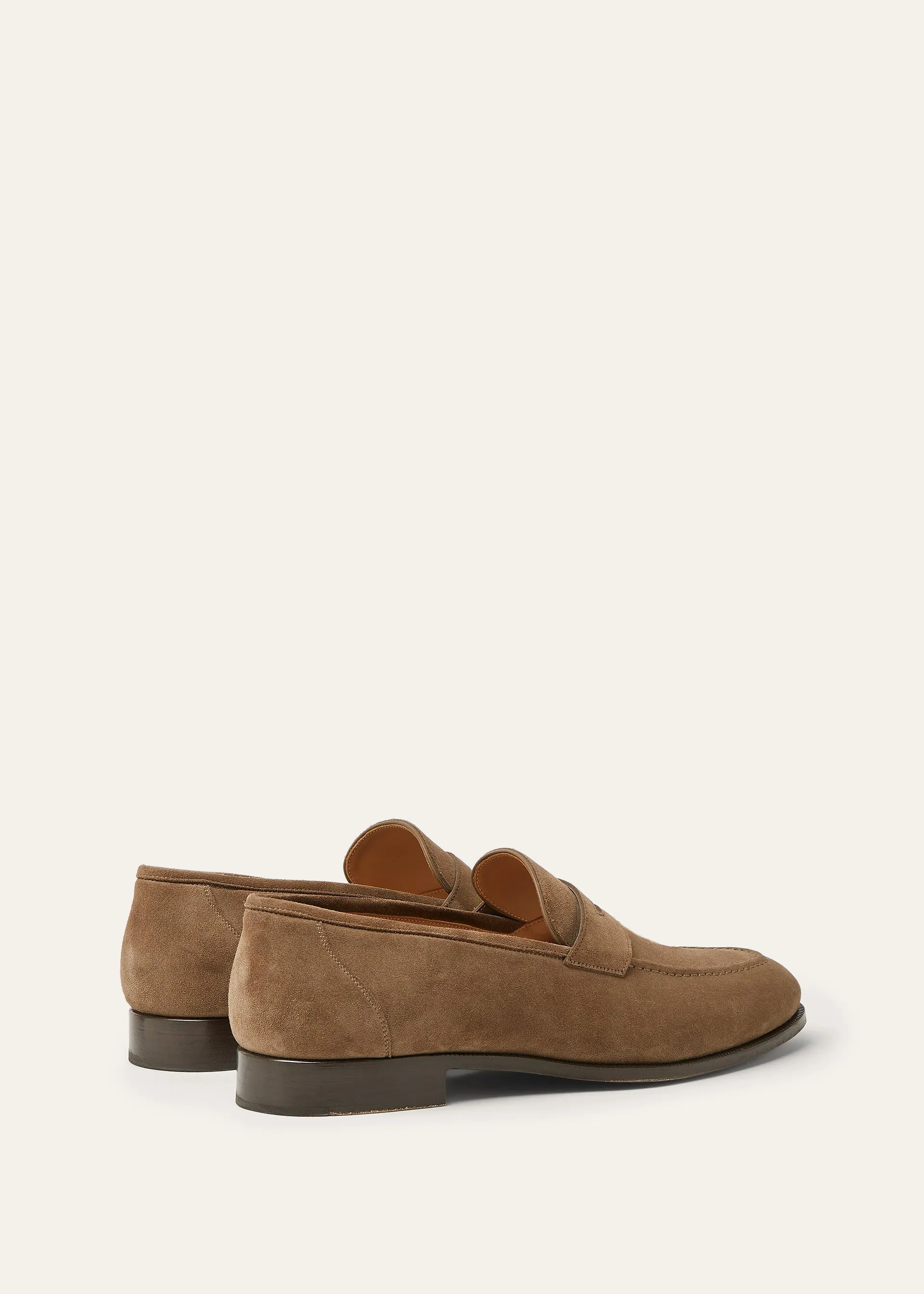 Penny loafers van suède