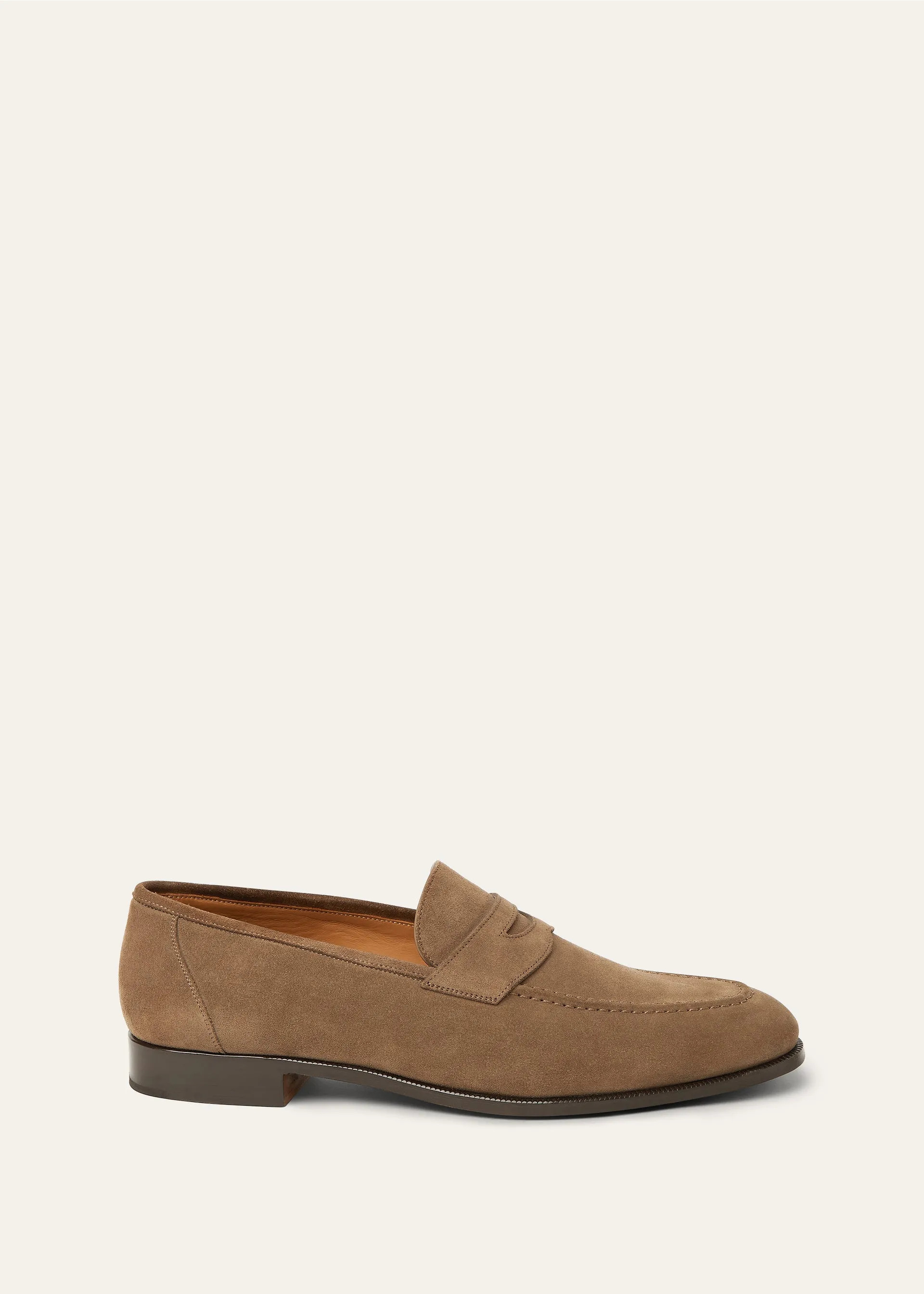 Penny loafers van suède