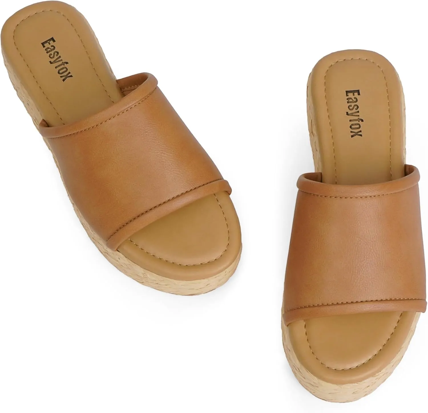 Platform Sandals Women Braided Sandals Slip on Wedge Sandal Summer Beach Wedge Dressy Sandal