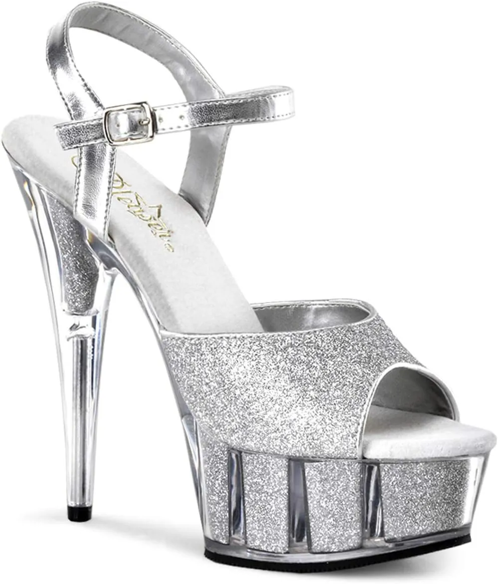 Pleaser Women's Delight-609-5G Ankle-Strap Sandal
