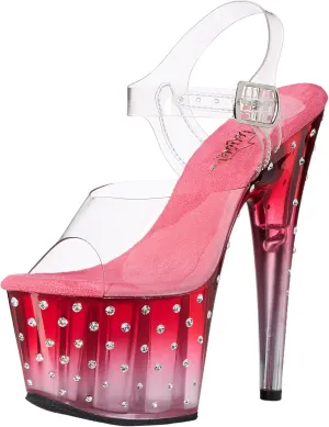 Pleaser Women's STDUS708T/C/PNK-C Platform Dress Sandal