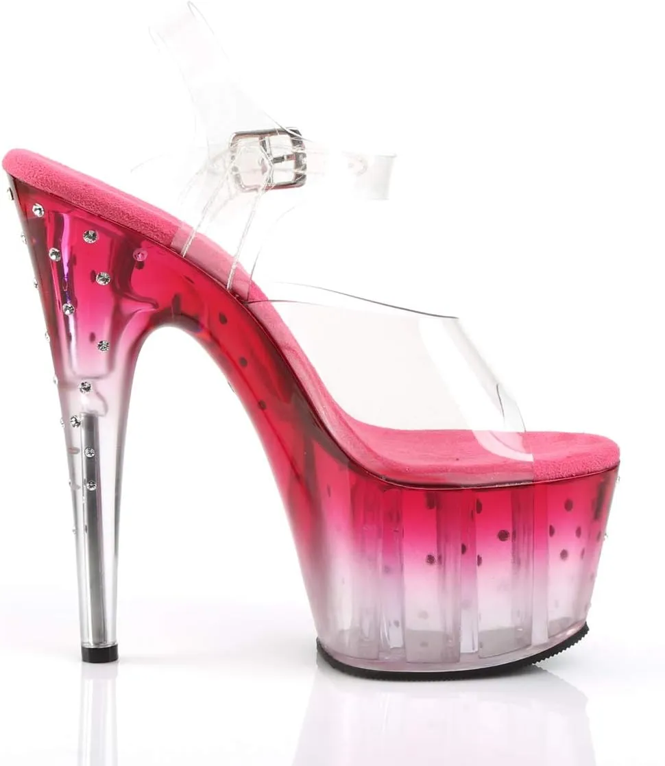 Pleaser Women's STDUS708T/C/PNK-C Platform Dress Sandal