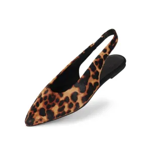 POINTED SLINGBACK || LEOPARD || ROLLIE