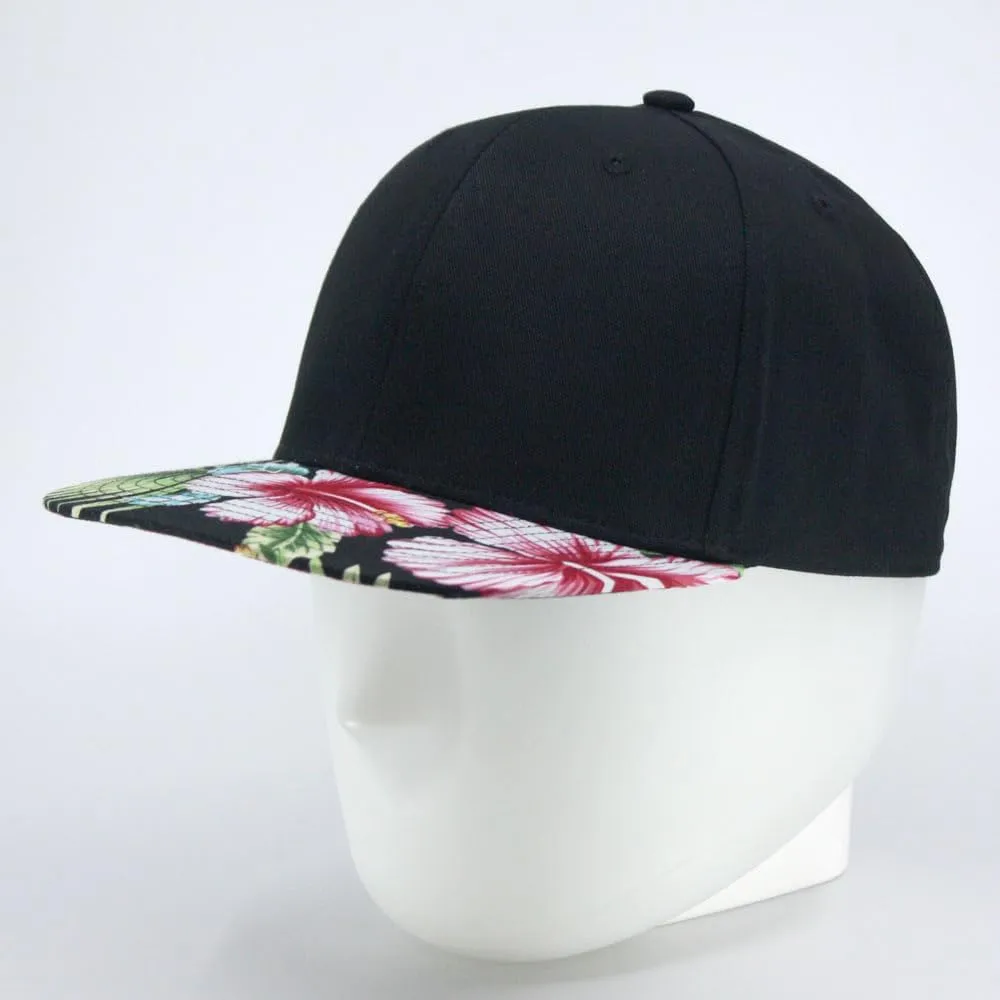 Premium Plain Cotton Twill Adjustable Flat Bill Snapback Hats Baseball Caps