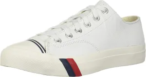 PRO-Keds Men's Royal Lo Lace Up Fashion Sneaker, White Leather, 9