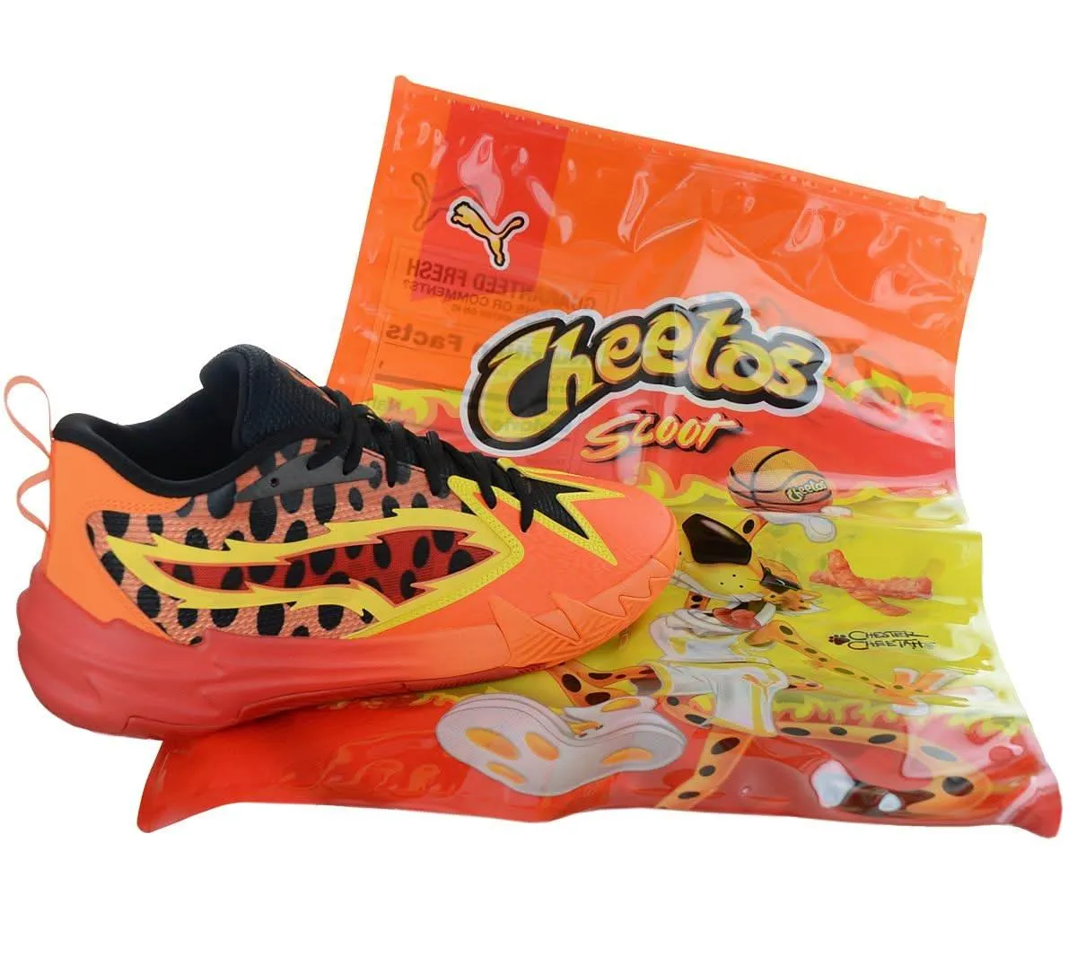 Puma x Cheetos - Scoot Zeros - Herren Sneakers Basketball Schuhe Orange 309840-02