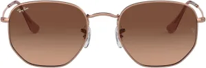 Ray-Ban RB3548N Hexagonal Flat Lens Sunglasses