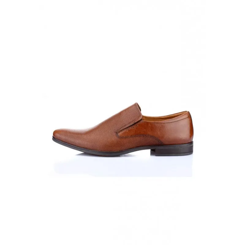 RedTape Men Tan Slip On Shoes