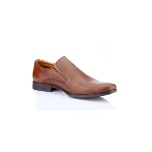 RedTape Men Tan Slip On Shoes
