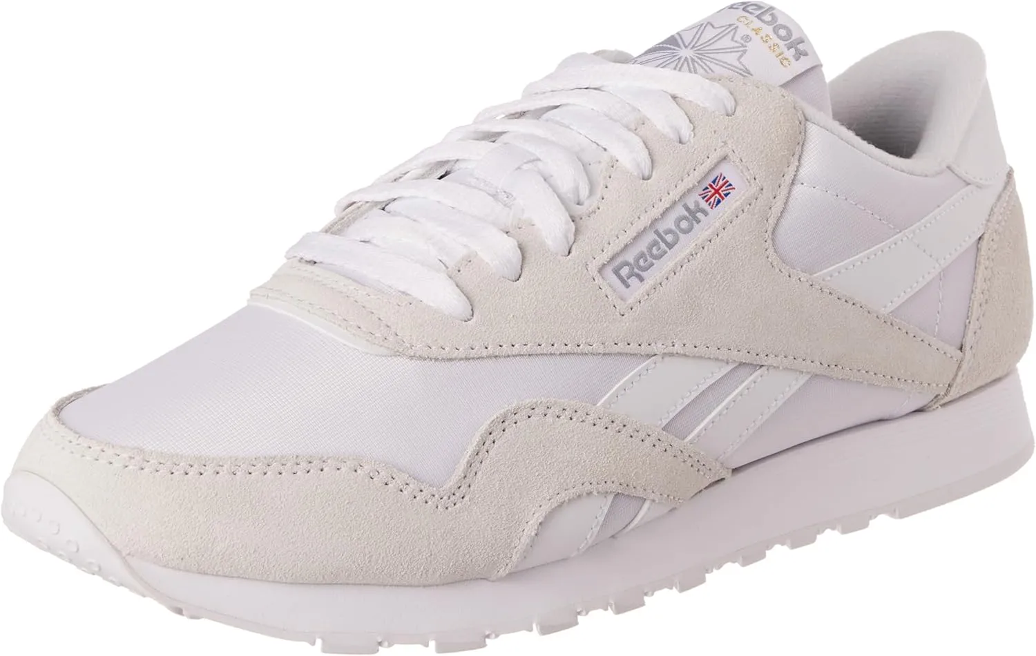 Reebok Women's Classic Nylon Sneaker, Ftwwht, 7.5 UK