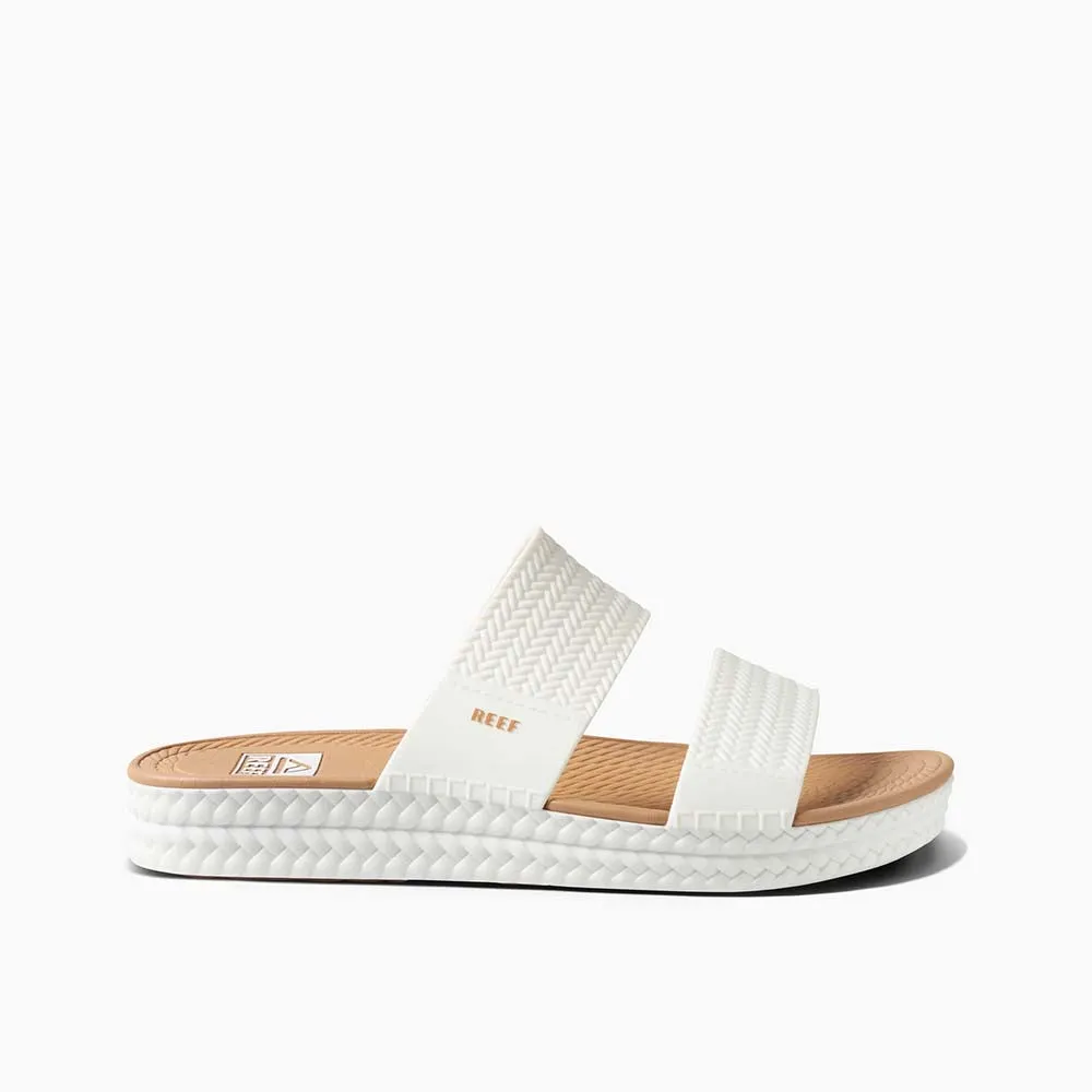 Reef Women Water Vista Slide - White/Tan