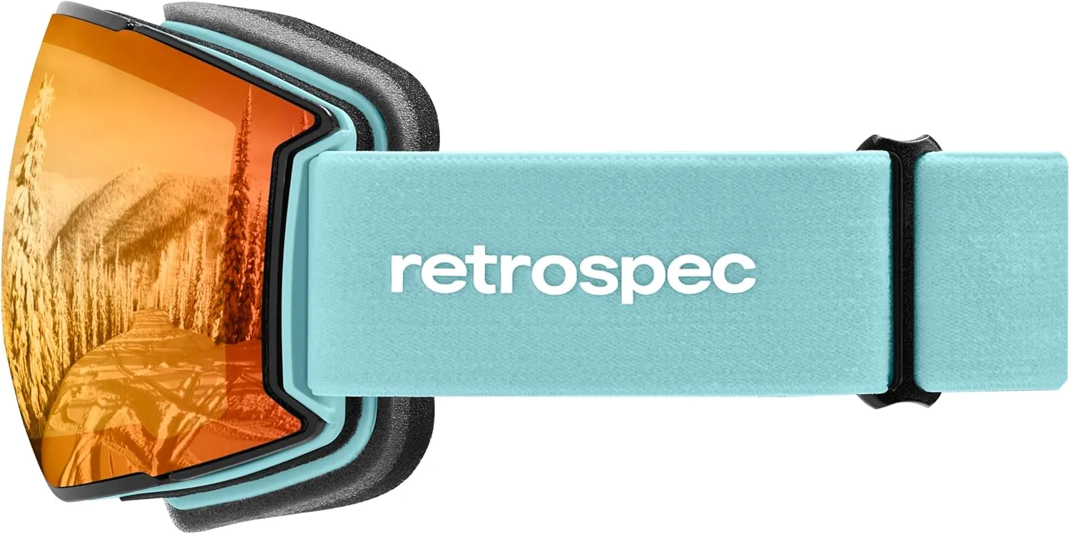 Retrospec Zenith Ski Goggles - Snowboard Goggles for Men, Women, Boys & Girls - 100% UV Protection, Anti-Fog Snow Goggles