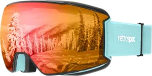 Retrospec Zenith Ski Goggles - Snowboard Goggles for Men, Women, Boys & Girls - 100% UV Protection, Anti-Fog Snow Goggles