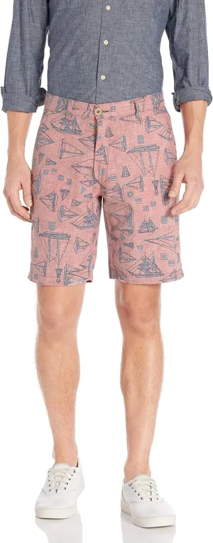 Reyn Spooner Men's Cotton Flat Front Chino Walk Short Reversible