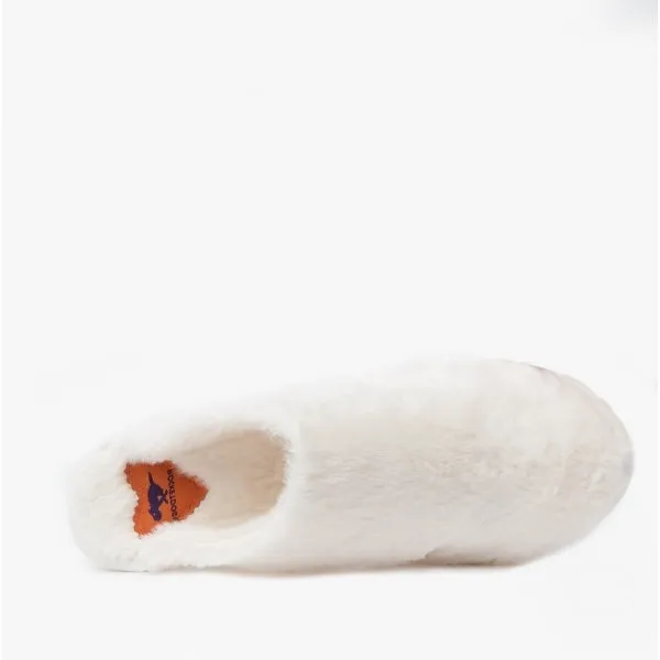 Rocket Dog ROSIE WINETTE Womens Faux Fur Mule Slippers Off White
