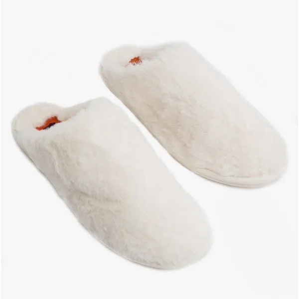 Rocket Dog ROSIE WINETTE Womens Faux Fur Mule Slippers Off White