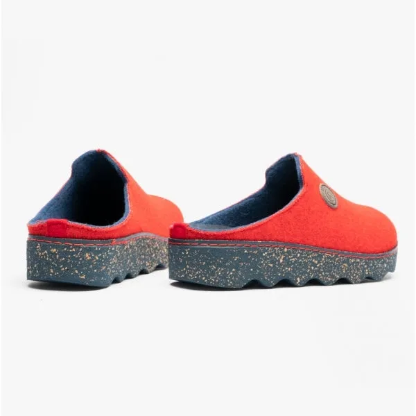 Rohde 6120-43 Womens Mule Slippers Cerise