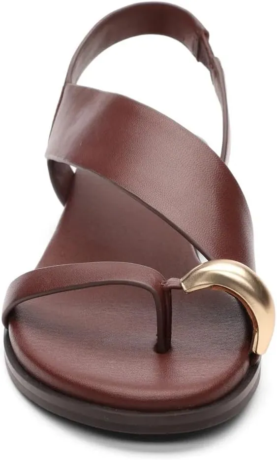 Sanctuary Women's Suave Ring Sandal-Open Toe Slip-On, Comfortable Cushioned Footbed, Stylish Casual Summer Footwear