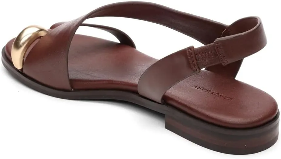 Sanctuary Women's Suave Ring Sandal-Open Toe Slip-On, Comfortable Cushioned Footbed, Stylish Casual Summer Footwear