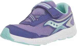 Saucony Ride 10 Jr Sneaker, Purple, X-Wide US Unisex Little_Kid